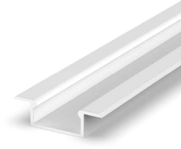 Profil LED P6-2 wpuszczany lakierowany 100cm na taśmy 13mm biały