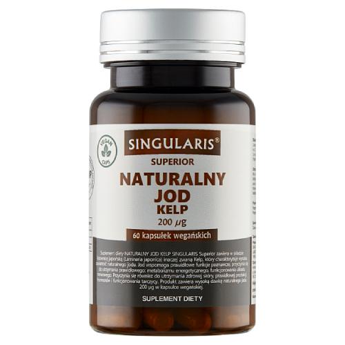 SINGULARIS Superior Naturalny Jod Kelp 200 µg, 60 kapsułek wegańskich - >>> DARMOWA od 99zł 
