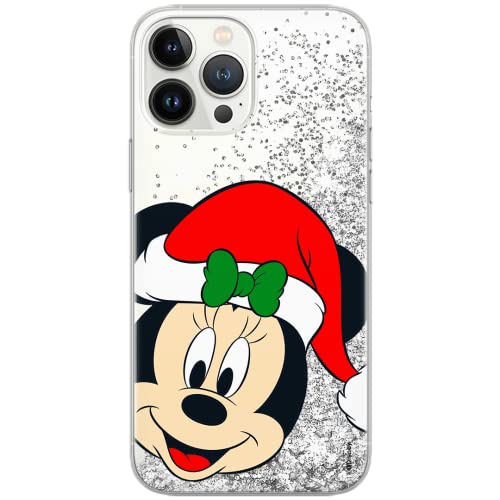 ERT GROUP etui na telefon Apple Iphone 11 PRO MAX, case oryginalny i oficjalnie licencjonowany przez Disney, wzór Minnie 060, optymalnie dopasowane, z efektem płynnego brokatu
