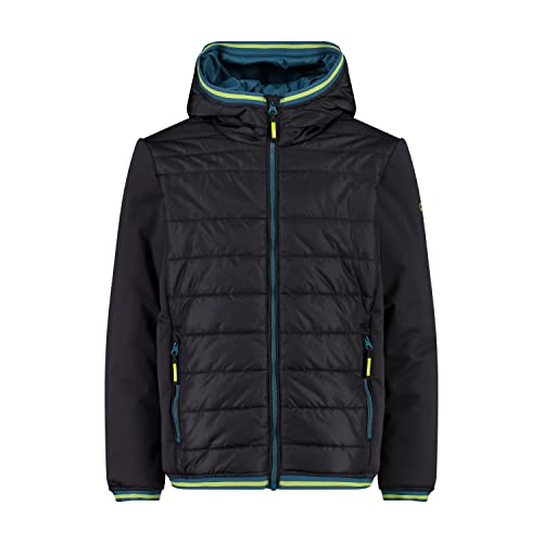 CMP - Kid Jacket Fix Hood, Boy, Antracite, 140