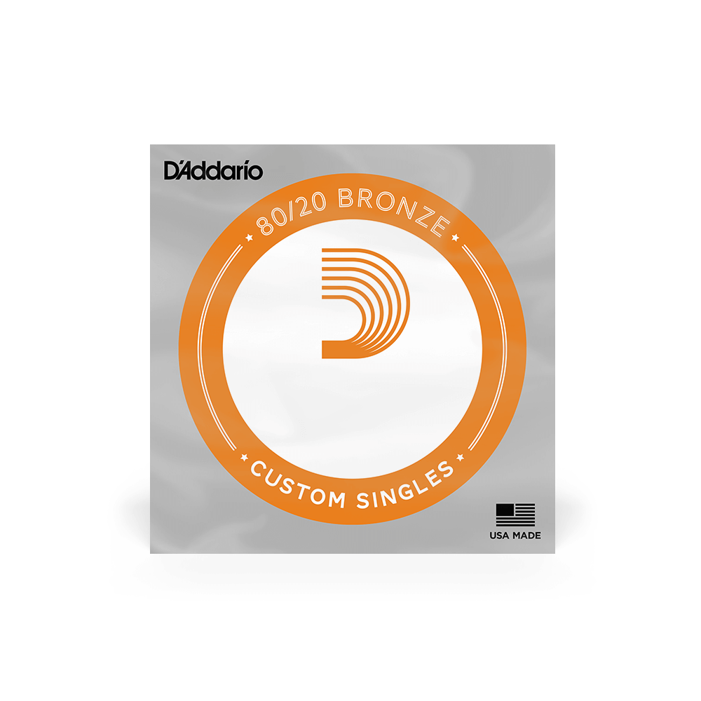 D'Addario BW032 80/20 Bronze pojedyncza struna do gitary akustycznej .032