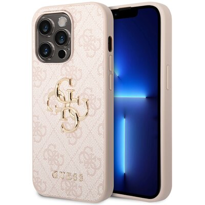 Etui Guess 4G Big Metal Logo do Apple iPhone 14 Pro Różowy