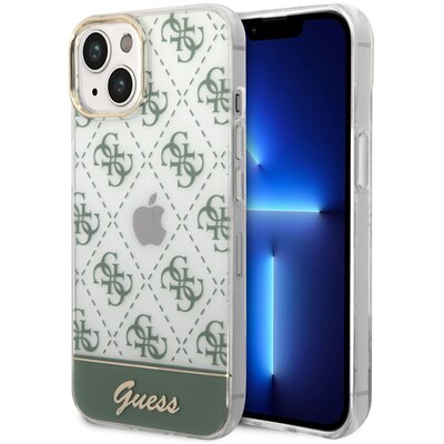 Etui Guess 4G Pattern Script do Apple iPhone 14 Plus Khaki