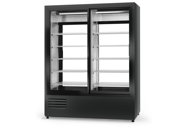 Energooszczędna szafa chłodnicza dwustronnie przeszklona RAPA SCh-2S2R 1600 ecoline
