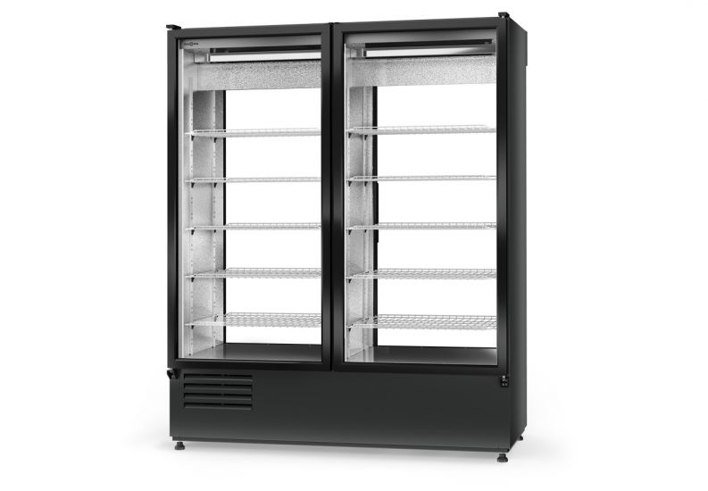Energooszczędna szafa chłodnicza dwustronnie przeszklona RAPA SCh-2S 1600 ecoline