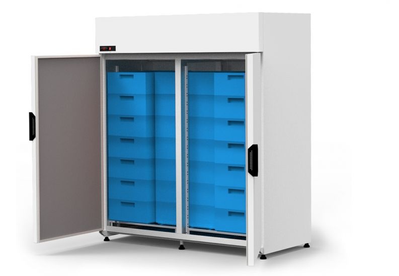 Szafa chłodnicza zapleczowa na 21 pojemników EURO 2 RAPA SCh-Z 1600 / AG / 21-E2