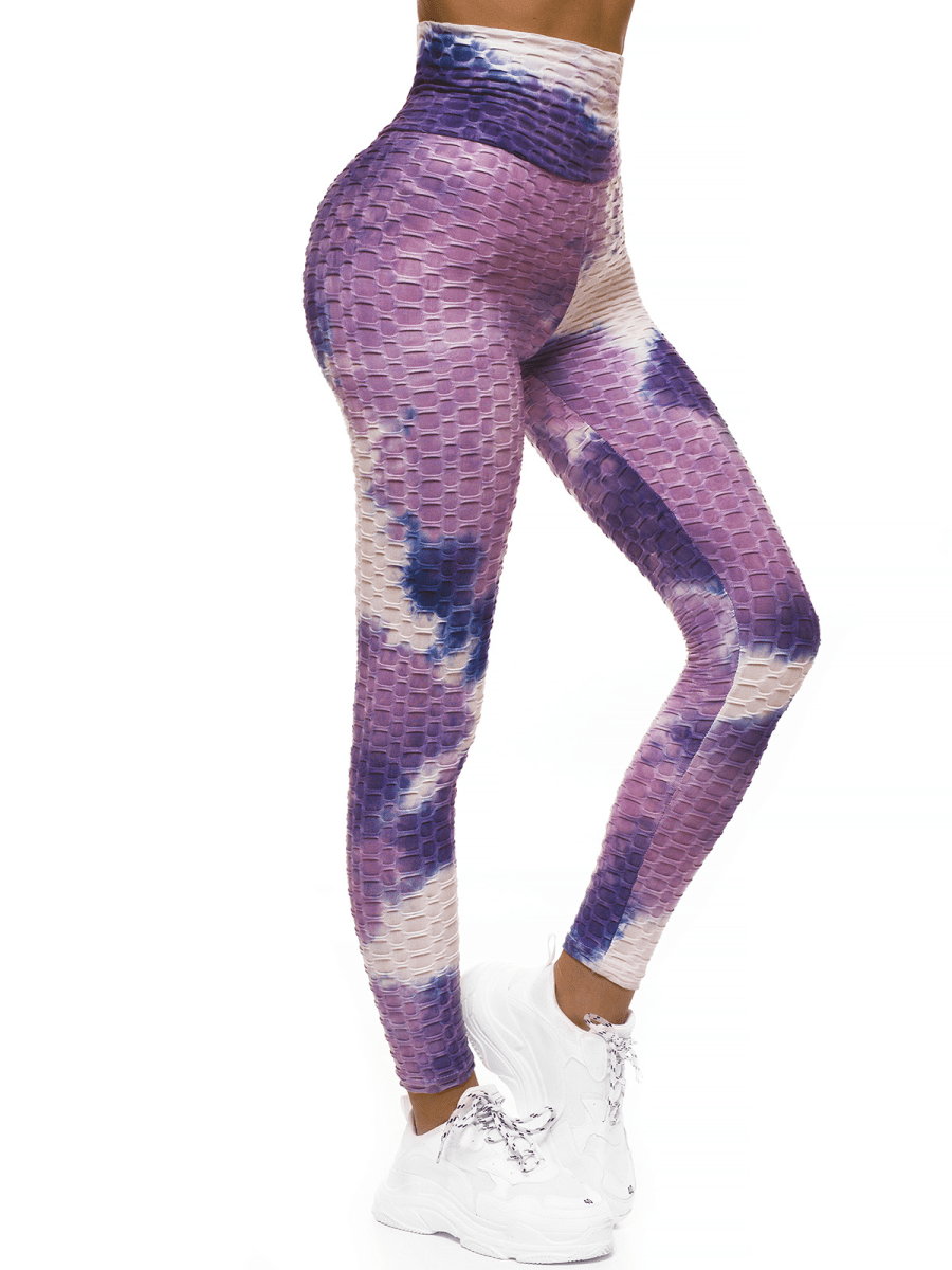 Legginsy damskie fioletowe OZONEE JS/YW88025 - Ozonee
