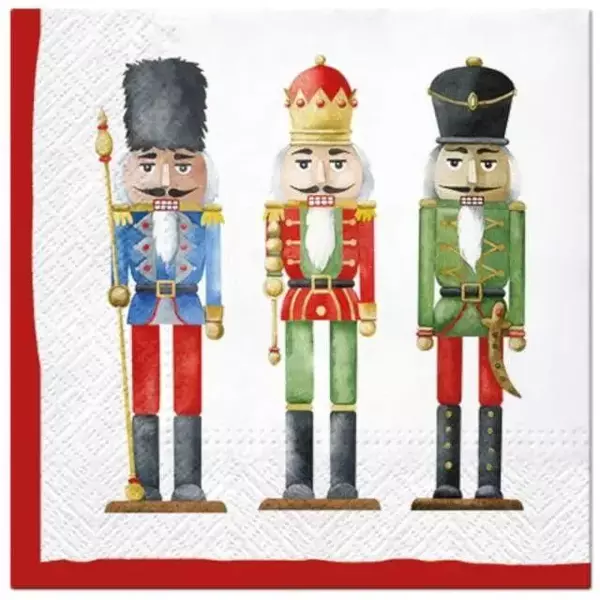 Serwetki Dziadek do orzechów 33x33cm 20szt - PAW