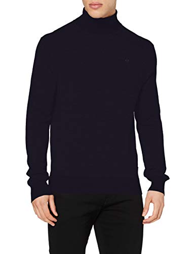 Armani Exchange 8nzm3c sweter męski z golfem, niebieski - Blau Navy 1510 - jeden rozmiar