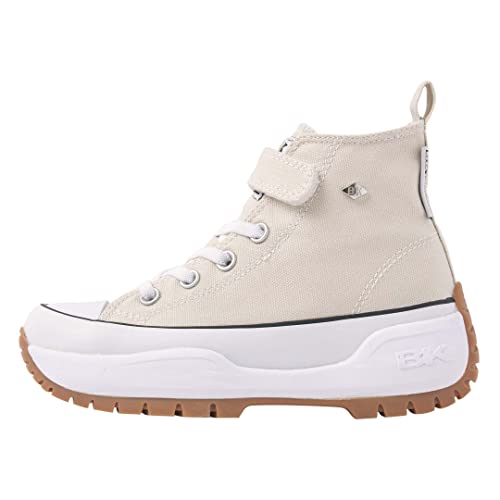 British Knights Kaya MID Fly dziewczęce sneakersy z wysokim stanem, BEŻOWY, 32 EU