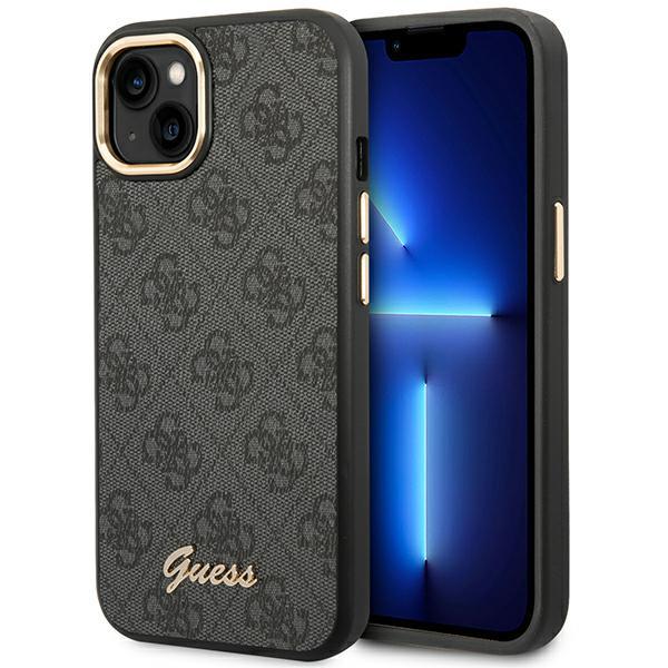 Guess GUHCP14MHG4SHK iPhone 14 Plus 6,7` czarny/black hard case 4G Vintage Gold Logo