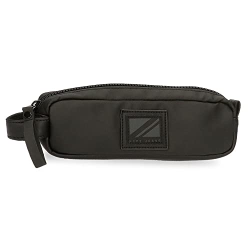 Pepe Jeans Hoxton piórnik, czarny, 19 x 5 x 3,5 cm, poliester i PU, wielokolorowy (wielokolorowy), única, etui, różnokolorowy (różnokolorowy), única, etui
