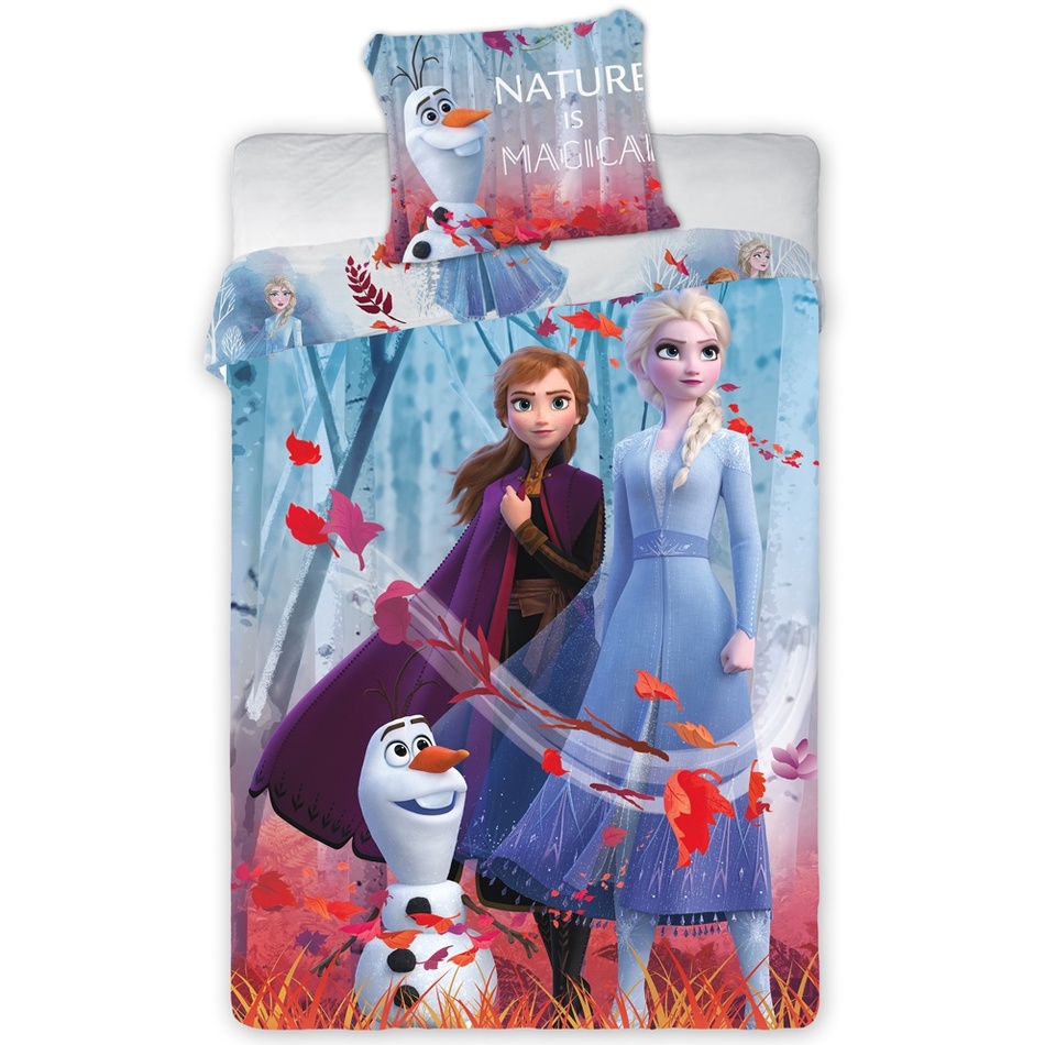 Pościel dziecięca Kraina lodu Magiczna Przygoda, 140 x 200 cm, 70 x 90 cm