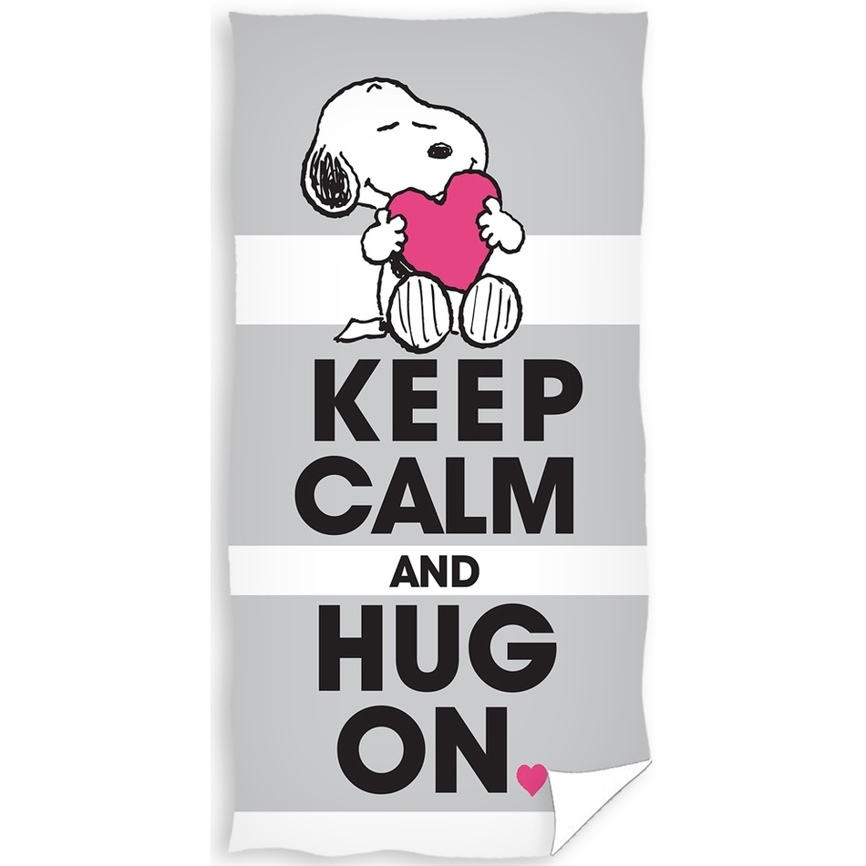 Ręcznik kąpielowy Snoopy Keep Calm, 70 x 140 cm
