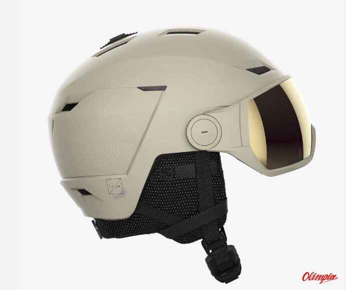 Kask narciarski Salomon ICON LT VISOR SIGMA BEIGE 2022/2023