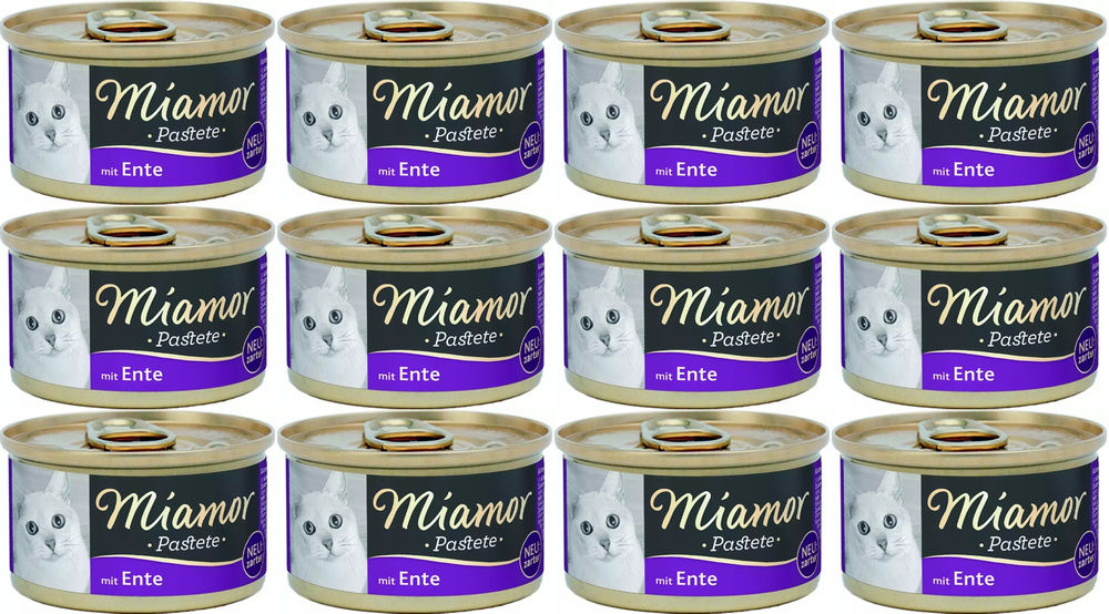 Miamor Pastete kaczka 12x85g puszka