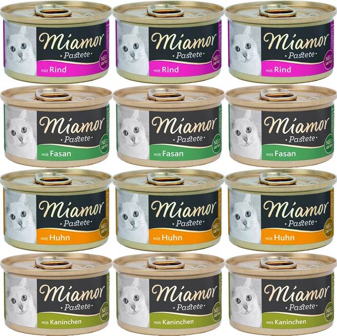 Miamor Pastete Mix smaków 12x85g puszka