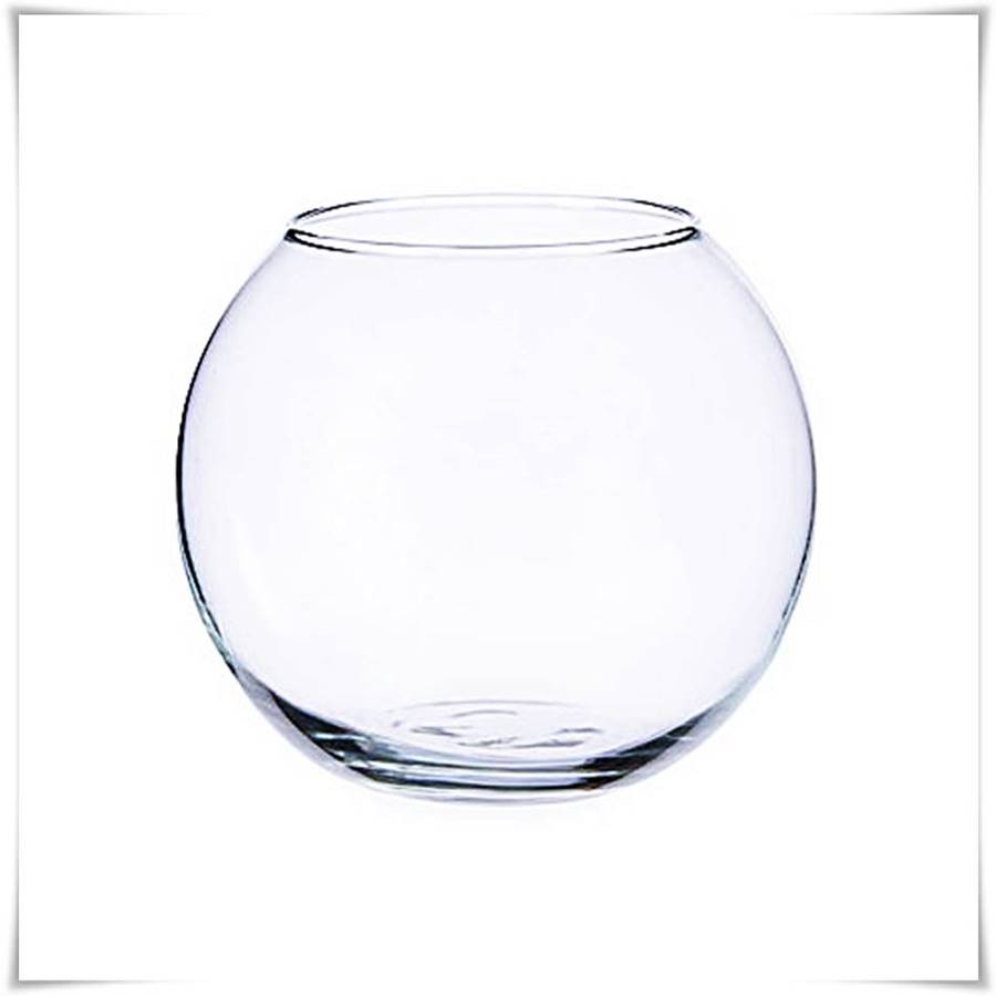 Wazon szklana kula dekoracyjna D-12,5 cm H-10,5 cm