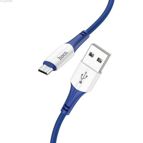 HOCO kabel USB do Micro 2,4A Ferry X70 niebieski