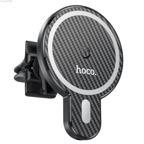 HOCO uchwyt samochodowy z ładowaniem indukcyjnym do Iphona 12 MagSafe 15W CA85 czarny