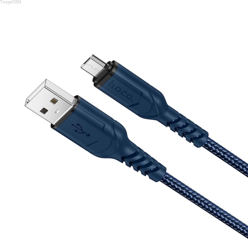 Фото - Кабель Hoco Kabel USB  USB-A - microUSB 1 m Niebieski  