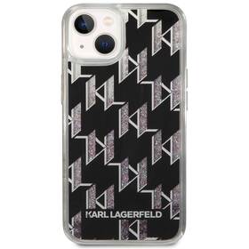Obudowa dla telefonów komórkowych Karl Lagerfeld Monogram Liquid Glitter na Apple iPhone 14 (KLHCP14SLMNMK) Czarny