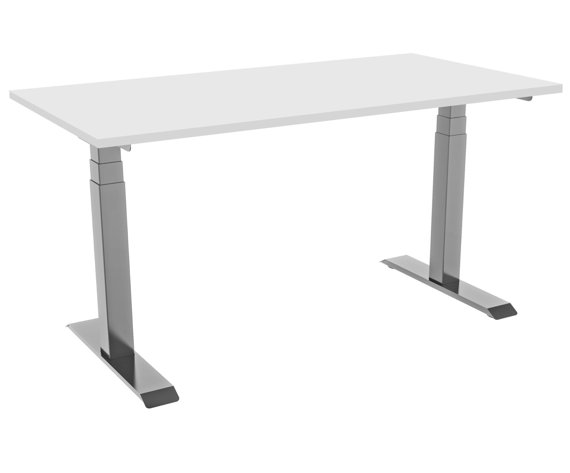 celexon Professional eAdjust-58123 biurko elektryczne z regulacją wysokości szare z białym blatem 175 x 75 cm