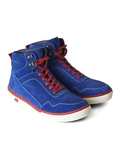 Joe Browns Męskie klasyczne zamszowe sznurowane wysokie buty czółenka, niebieskie, 7 UK, NIEBIESKI, 39.5 EU