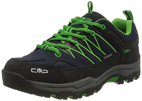 CMP Unisex dziecięce buty trekkingowe Rigel Low Wp, B Blue Gecko, 25 EU