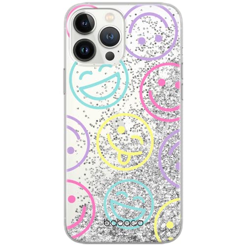 ERT GROUP etui na telefon Apple Iphone 6 PLUS/ 7 PLUS / 8 PLUS, case oryginalny i oficjalnie licencjonowany przez Babaco, wzór Positive vibes 002, optymalnie dopasowane, z efektem płynnego brokatu