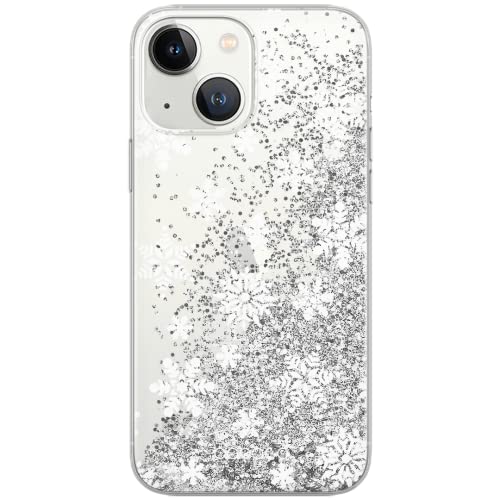 ERT GROUP etui na telefon Apple Iphone 13, case oryginalny i oficjalnie licencjonowany przez Babaco, wzór Winter 001, optymalnie dopasowane, z efektem płynnego brokatu