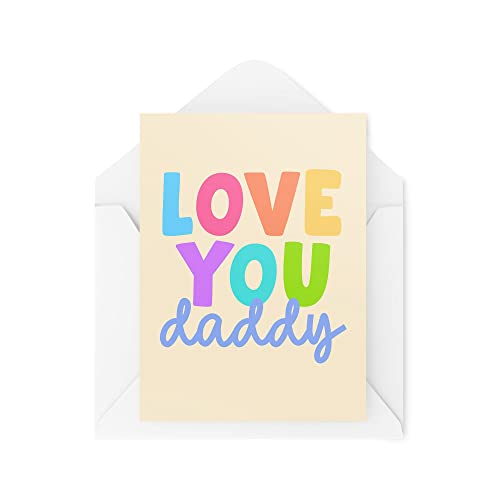 Śmieszne nowości kartki z życzeniami | Love You Daddy | Urodzinowy ojciec tata tata tata Thinking Of You Banter Funny Joke | CBH1307