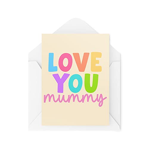 Śmieszne nowości kartki z życzeniami | Love You Mummy | Urodziny Matki Mama Myśląca O Tobie Przekomarzanie się Zabawny żart | CBH1306