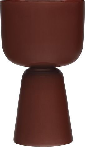 Osłonka na doniczkę Nappula wysoka 15,5 cm brązowa
