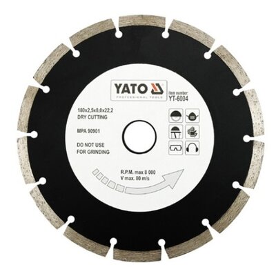 Yato tarcza tnąca segmentowa 180mm - 6004 (YT-6004)