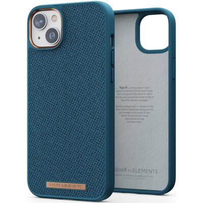 Njord by Elements Etui z tkaniny Tonal do iPhone 14 Plus ciemny morski