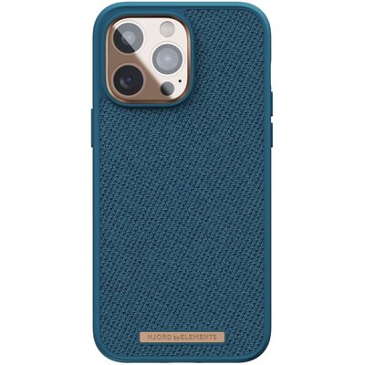 Njord by Elements Etui z tkaniny Tonal do iPhone 14 Pro ciemny morski