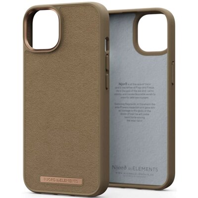 Njord by Elements Etui zamszowe do iPhone 14 Pro Max Camel Comfort+