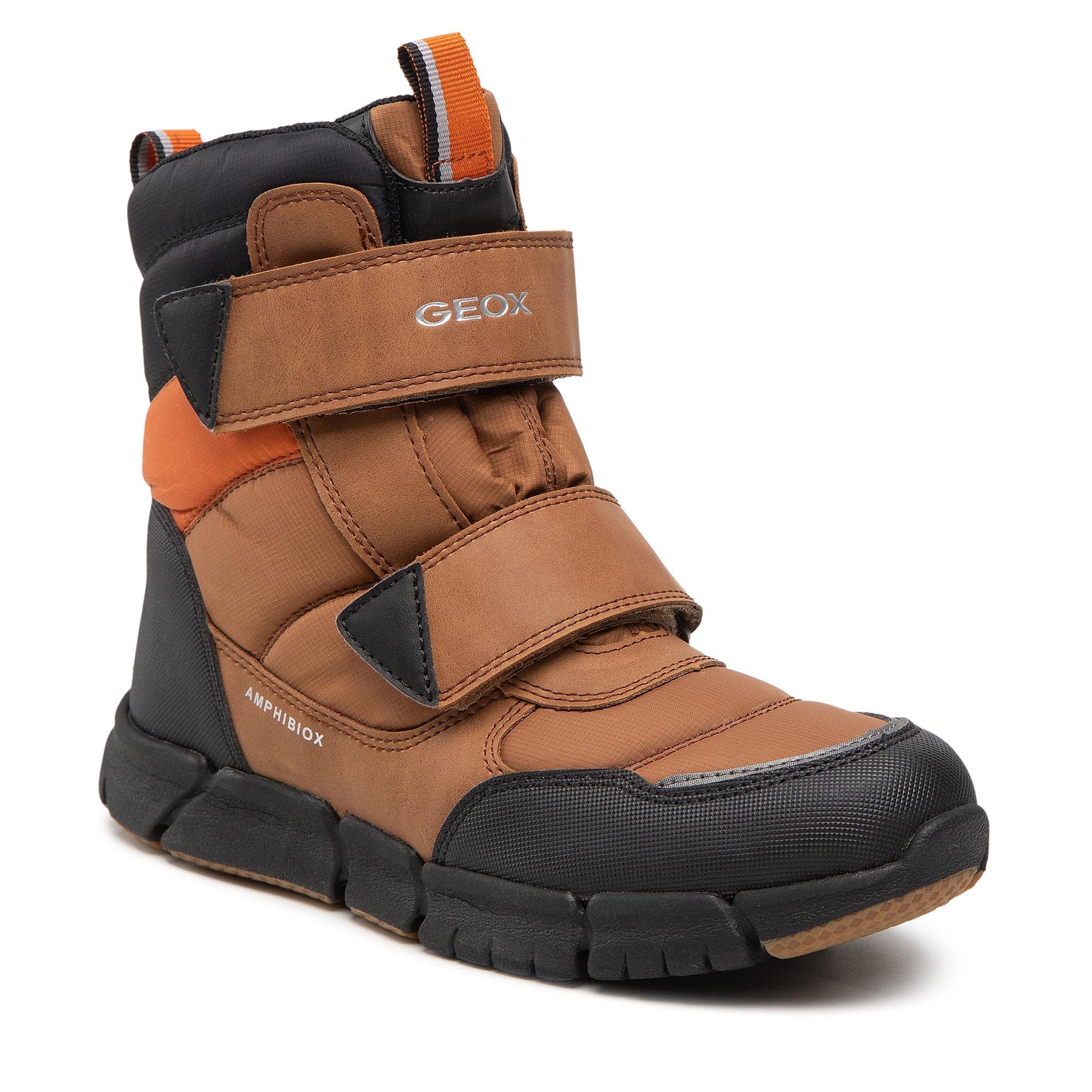 Śniegowce GEOX - J Flexyper B.B Abx C J169XC 0FUME C0202 D  Brown/Black