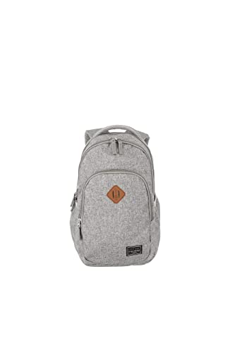 Travelite Plecak bagaż podręczny z kieszenią na laptopa do 13 cali, seria Basics Daypack Melange: modny mały plecak o wyglądzie melanżu, 41 cm, 13 litrów, jasnoszary, 41, Klasyczny