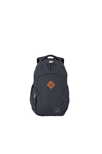 Travelite Plecak bagaż podręczny z kieszenią na laptopa do 13 cali, seria Basics Daypack Melange: modny mały plecak o wyglądzie melanżu, 41 cm, 13 litrów, morski, 41, Klasyczny