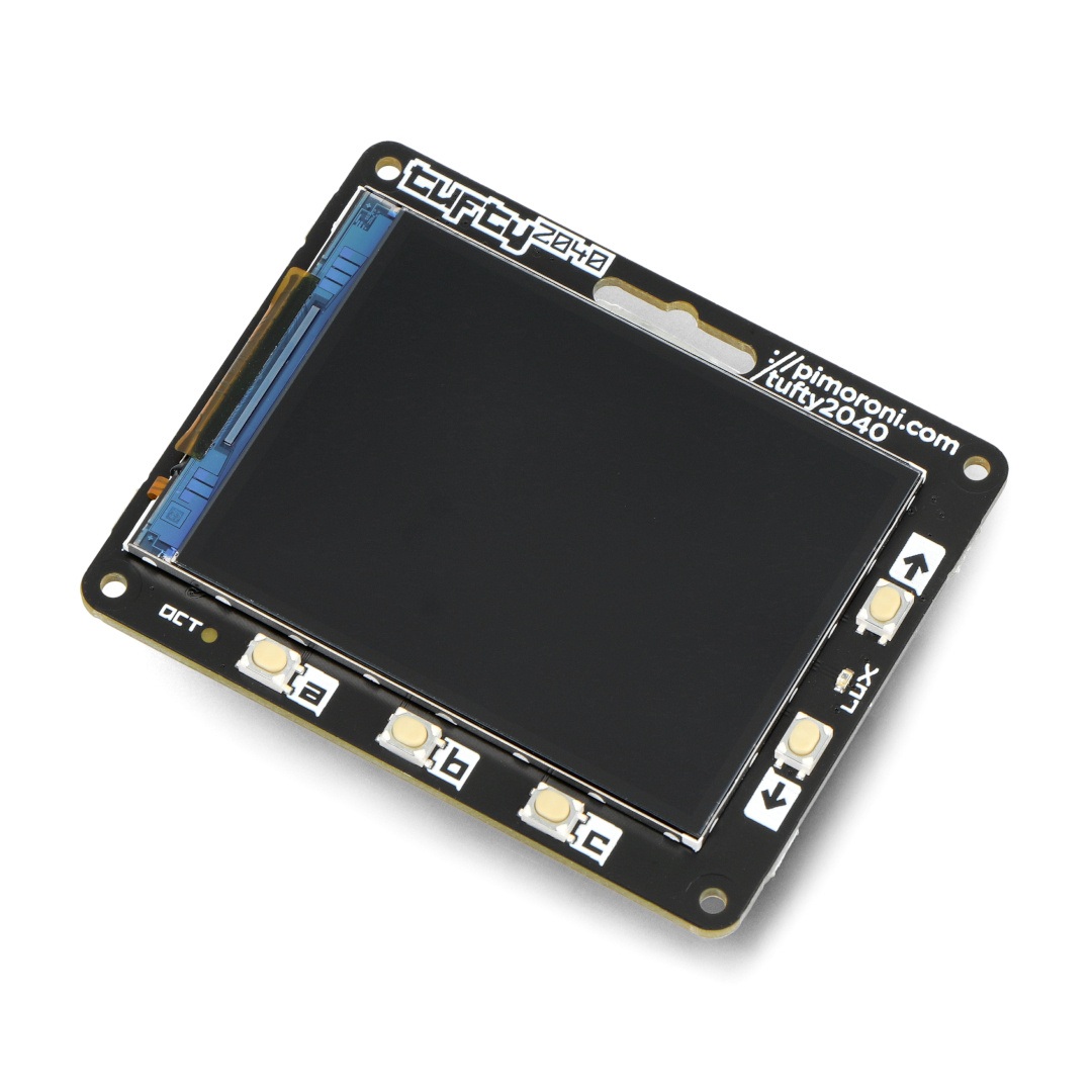 Tufty 2040 - płytka z RP2040 i wyświetlaczem TFT LCD 2,4'' - PiMoroni PIM624