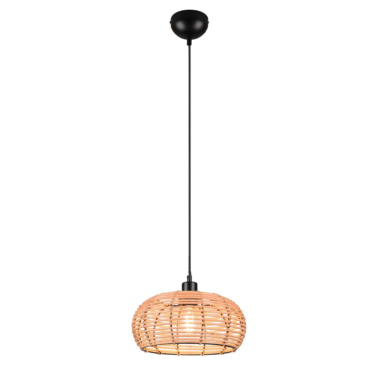 Trio Inga 312200136 lampa wisząca zwis 1x40W E27 drewniana