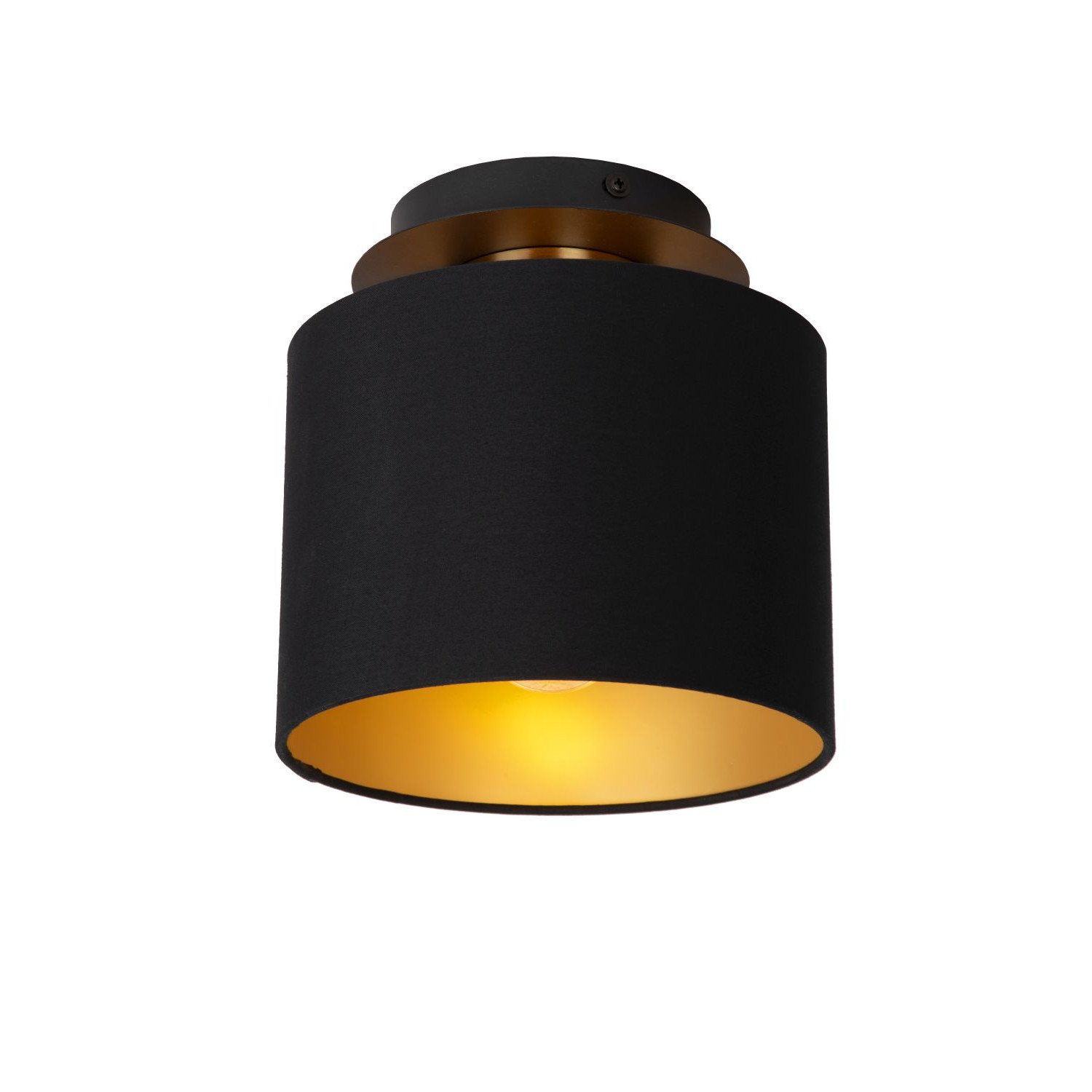 Lucide Fudral 74115/01/30 kinkiet lampa ścienna 1x10W E27 czarny/złoty