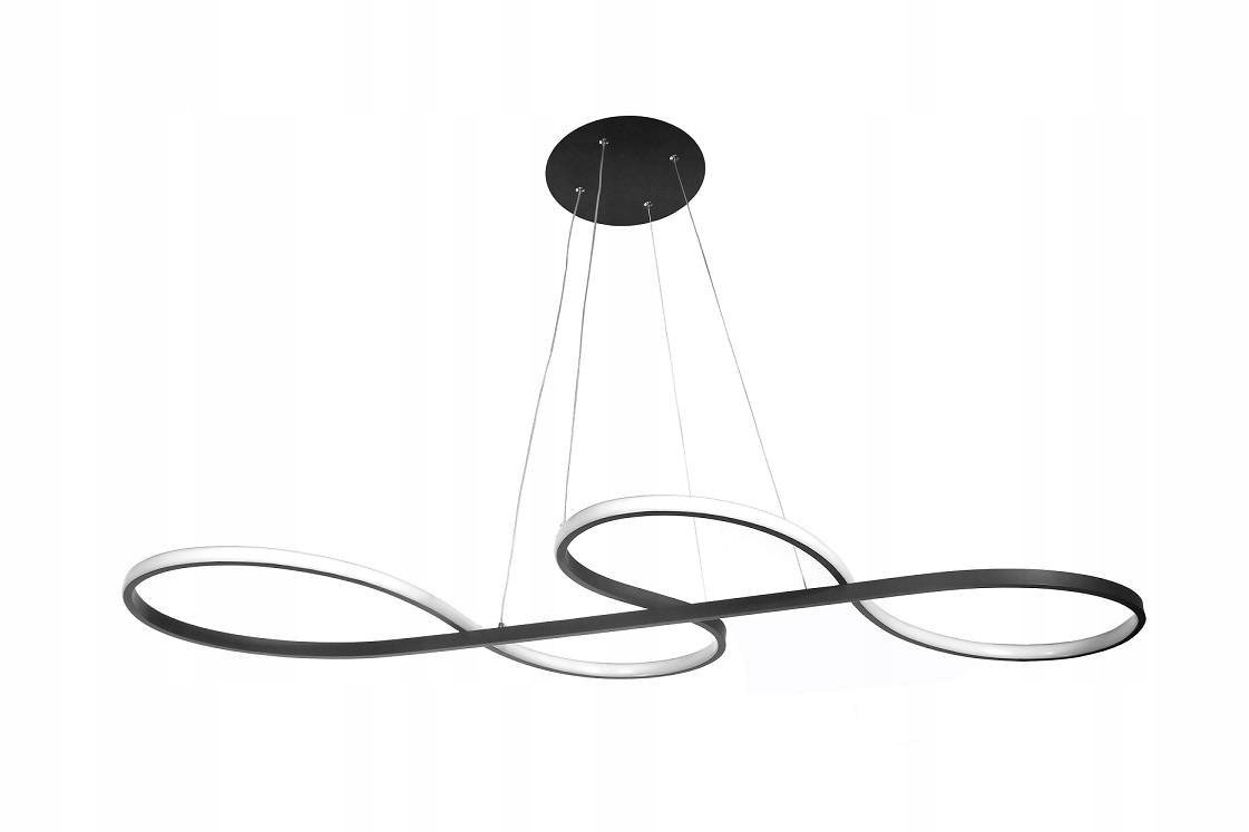 Lampa wisząca designerska 60W czarna 838 - Decorativi