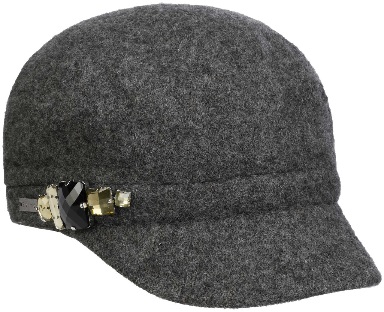 Czapka Rhinestones by Betmar, szary, One Size