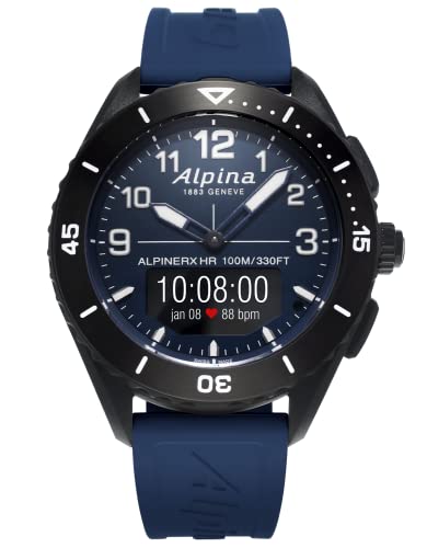 Alpina Watch AL-284LNN5AQ6, niebieski, Pasek