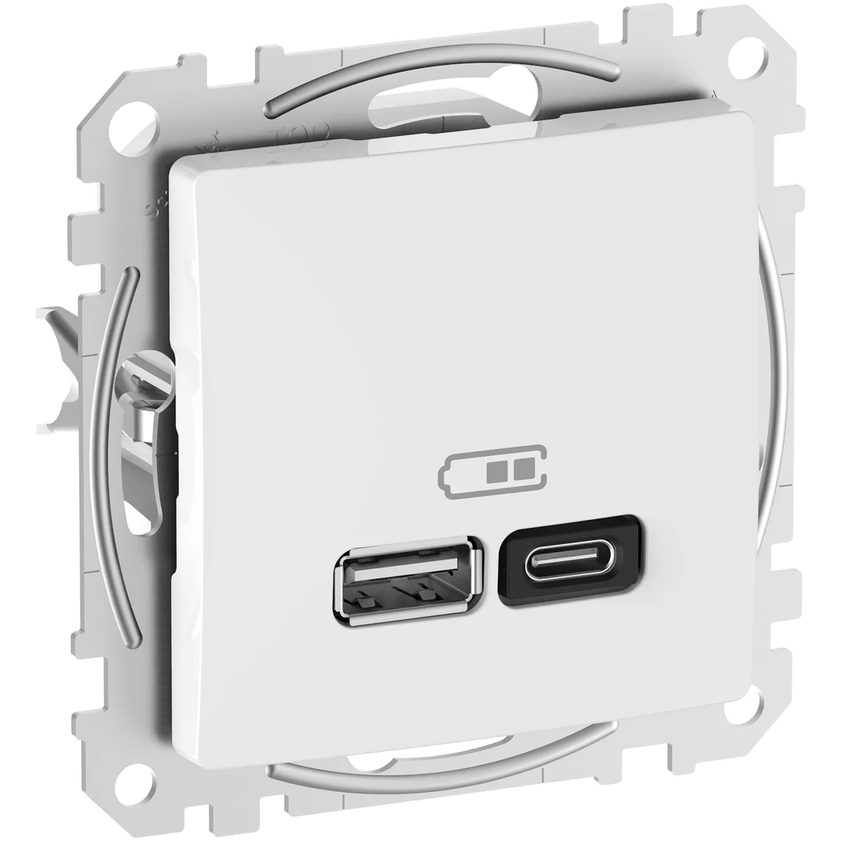 Gniazdo ładowania USB Schneider Sedna Design  SDD111404  A+C 45W PD białe