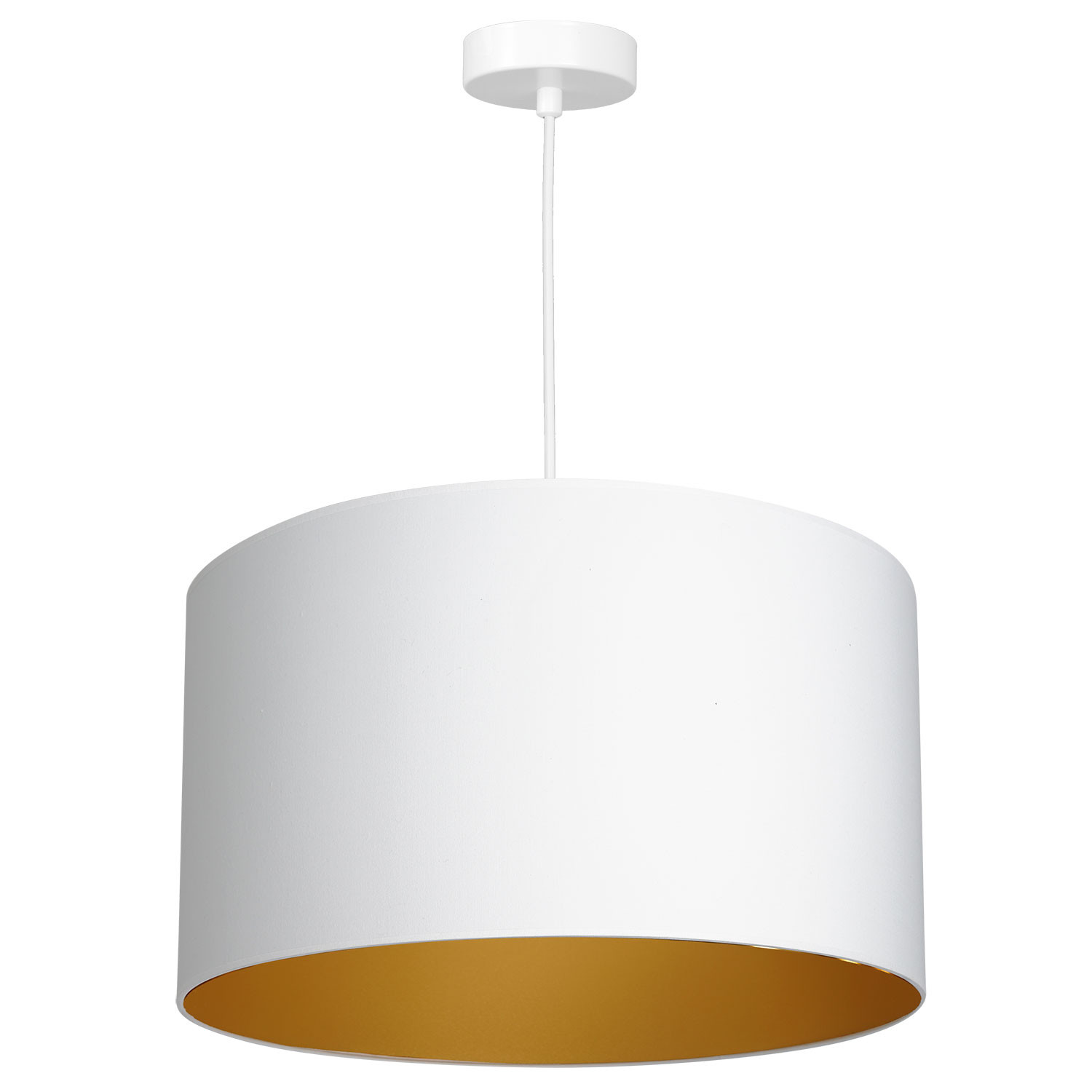 Luminex Arden 3447 Lampa wisząca zwis 1x60W E27 biały/złoty