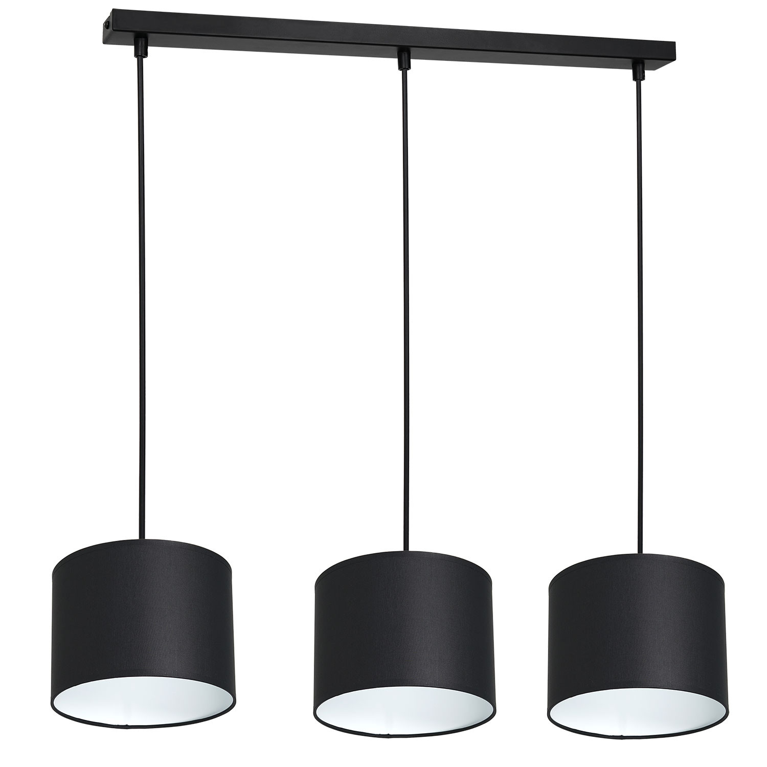 Luminex Arden 3474 Lampa wisząca zwis 1x60W E27 czarny/biały